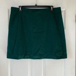 Jcrew green wool skirt size 18